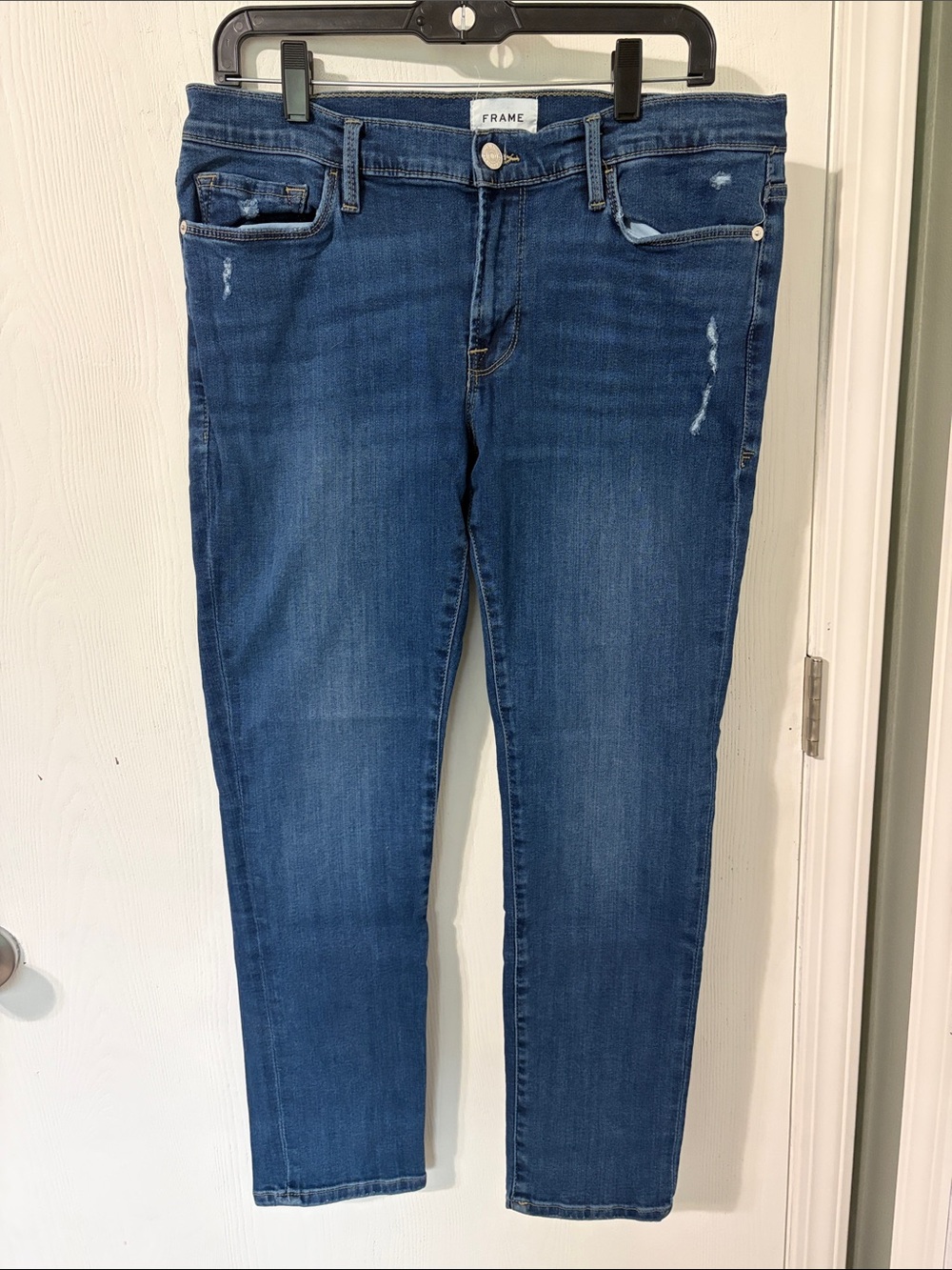Frame Le Garçon Denim Skinny Jeans Medium Blue Wash Like New Women’s Size 10
